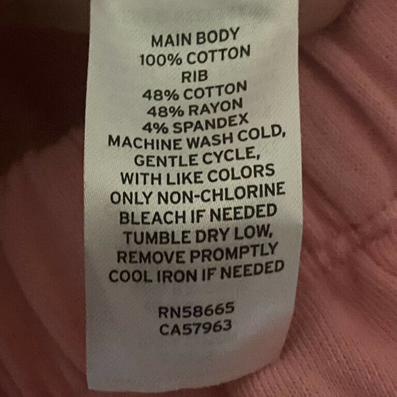 NEW BP. Knit Dip Dye Joggers Rib Elastic Waist High-Rise Pockets Pink Small Aa8 - Picture 6 of 6